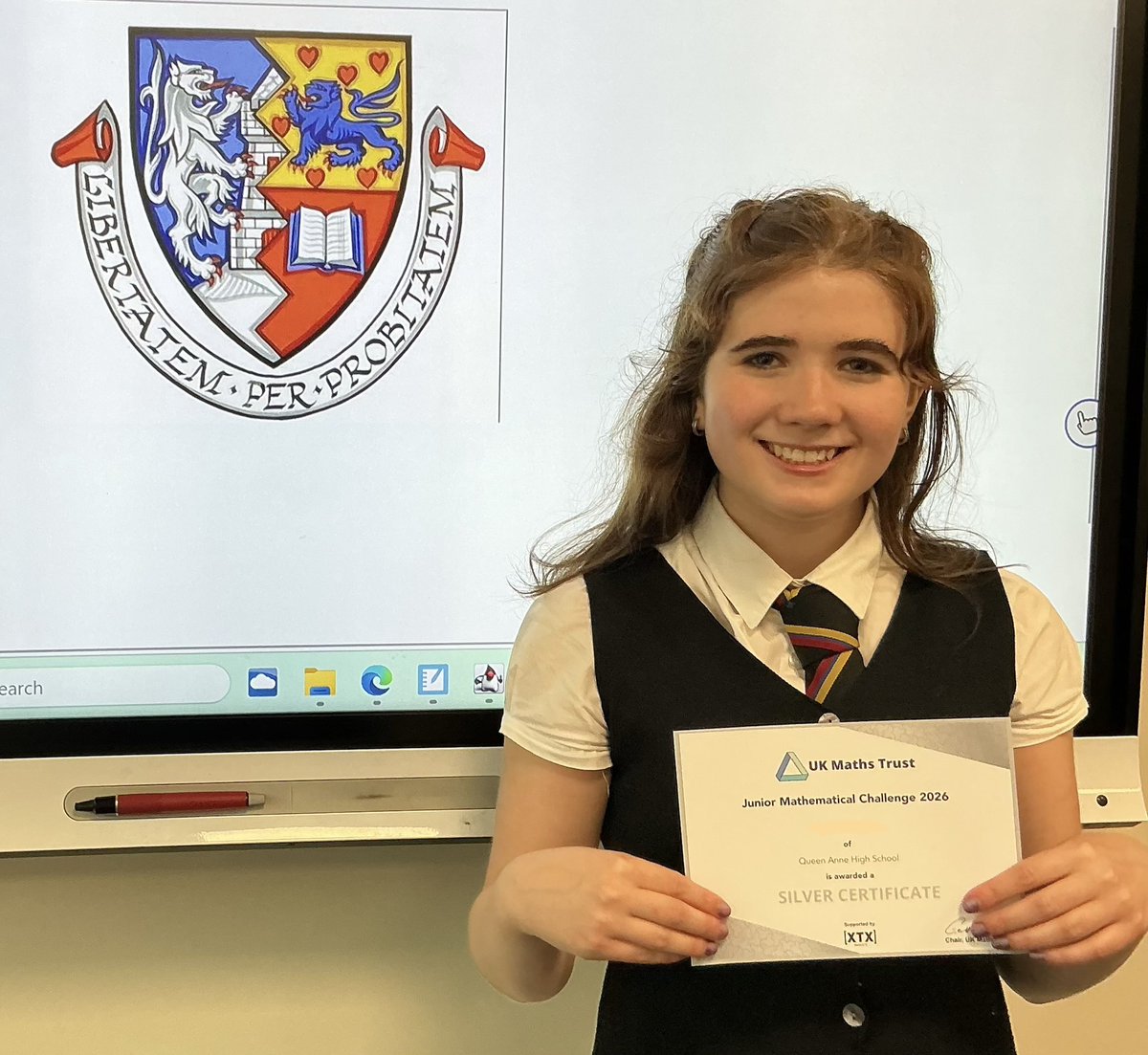 QAHS_Maths's tweet photo. Well done to some of our UKMT challenge winners! @qahsinfo https://t.co/iYjso9ixWb