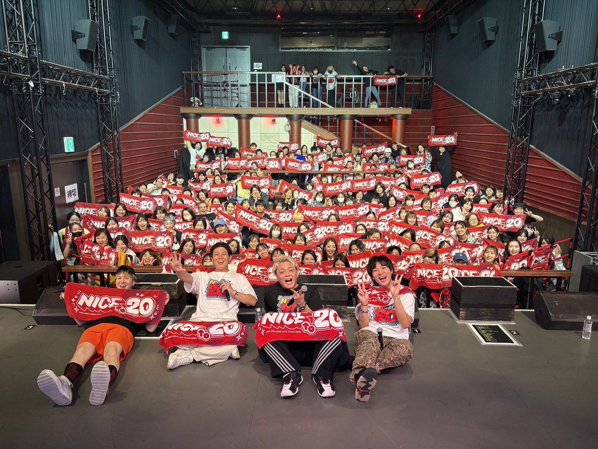 ykrm_official's tweet photo. 【#NICEto20 横浜公演】
ありがとうございました！
久しぶりの横浜楽しかったー！
新曲「ココロの向く方へ」どうやった！？
LIVEの感想とかハッシュタグつけて
たくさん聞かせてー！✨☺️
また横浜もどってくるぞ！！！ https://t.co/rmTZLvDBrW