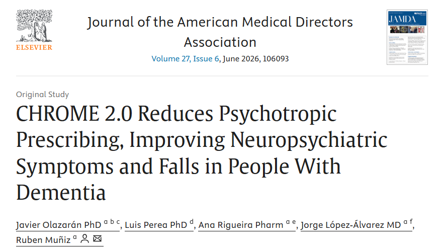 cronipal's tweet photo. CHROME 2.0 redueix la prescripció de psicotròpics, millorant els símptomes neuropsiquiàtrics i les caigudes en persones amb demència https://t.co/F4MV1gx7Na https://t.co/yzHnZdoSpB