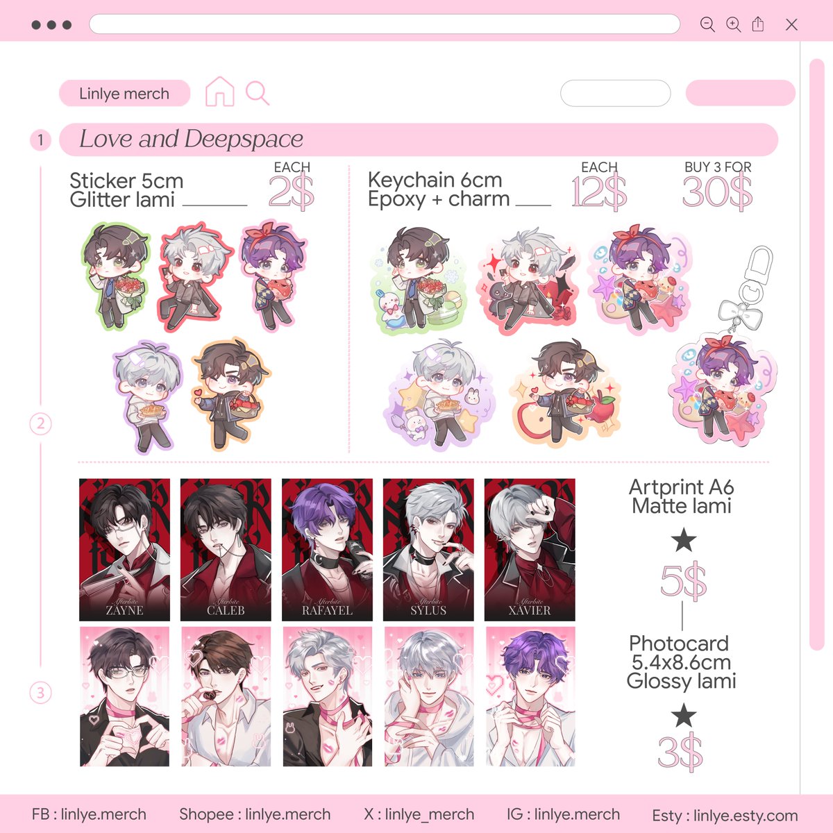 @pnk_crow #DDAM 🇸🇬 catalogue [2/4] 🌷Booth : Linlye x Pcrow - H10 🌷6-7 ...