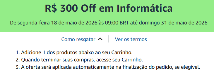 camileteroses's tweet photo. 📢 CUPOM AMAZON LIBERADOOO

🔥 R$300 Off em Informática

🎟️ Ative na página do produto

RESGATE AQUI: https://t.co/Ct3TOXarxa https://t.co/4ahXTO8CCy