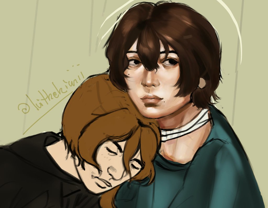 ivithekiwiii's tweet photo. I tried finishing a wip but realized why it's a wip in the first place😭 #bsdart #soukoku https://t.co/toTAvlP08N