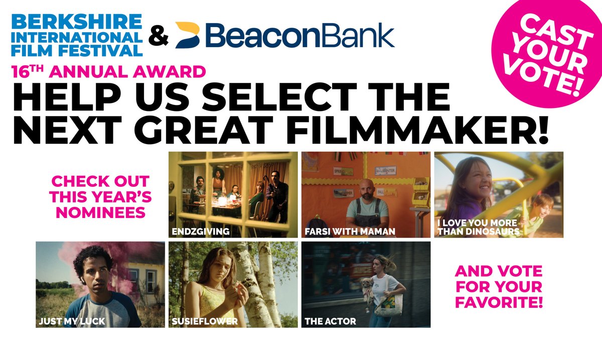 BIFFMA's tweet photo. BIFF &amp; Beacon Bank – 16th Annual
NEXT GREAT FILMMAKER AWARD
Help Us Select The Next Great Filmmaker!
Celebrate and support emerging creators working in short film by casting your vote today.
VOTE: https://t.co/FWrWDRsANG https://t.co/1awDGJw7qA