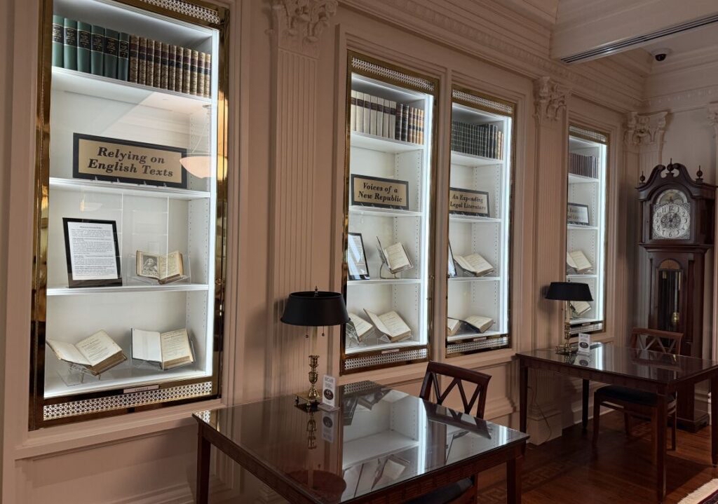 BCLAW's tweet photo. A new exhibit of early law texts printed in Massachusetts has opened in Coquillette Rare Book Room. Read more: https://t.co/bnIvF6xlko https://t.co/5HXoKUMzQm