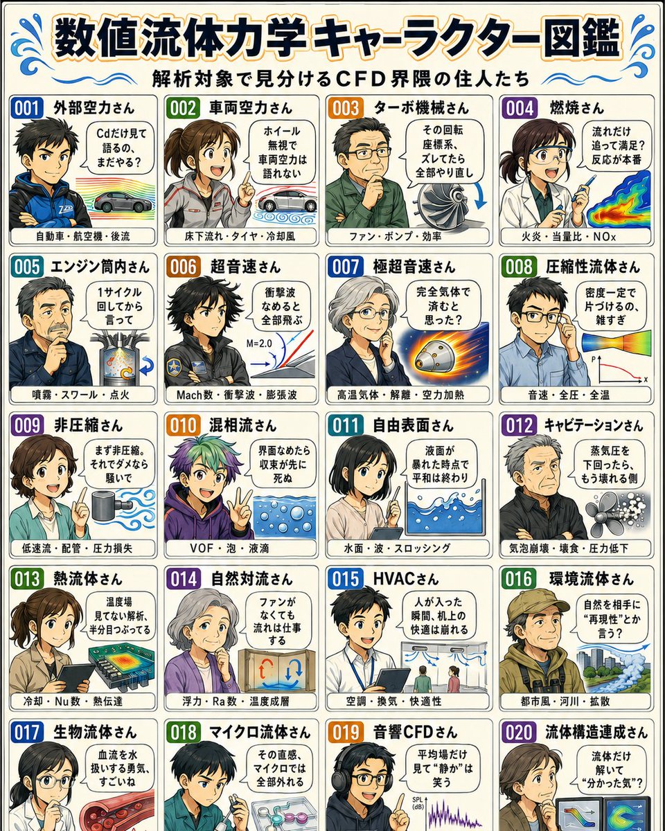 eddy_breakup's tweet photo. 私は数値流体力学おじさんです。はい。
やっぱCFDおもろいな〜ワイの半生、完全にCFDやもんな〜
とりあえず、自分のことをCFD屋だと名乗れるくらいのことはやった思う。 https://t.co/nd8gfIJ7Vc