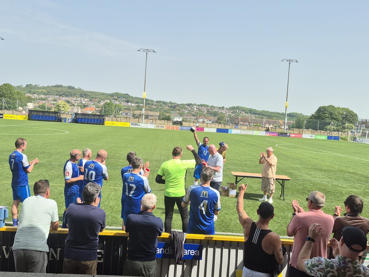 ShorehamFC's tweet photo. CHAMPIONS!!! 

Well done to our wonderful Walking Football side, who have won the double! 

🏆🏆 https://t.co/I1gfdSKWmN