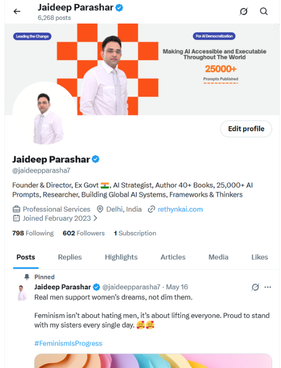 Jaideep Parashar tweet media