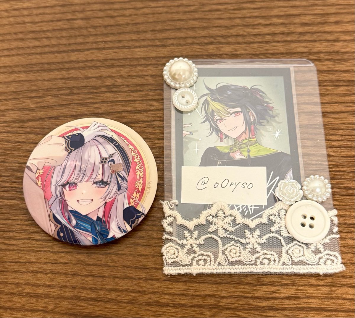 o0ryso's tweet photo. @_xx_kabe 初めまして、検索よりお声がけ失礼いたします。当方お求めの方1点所持しております。画像をお借りしまして💖しました方との1：1交換は可能でしょうか。ご検討の程よろしくお願いいたします。 https://t.co/zf1EamMAJc