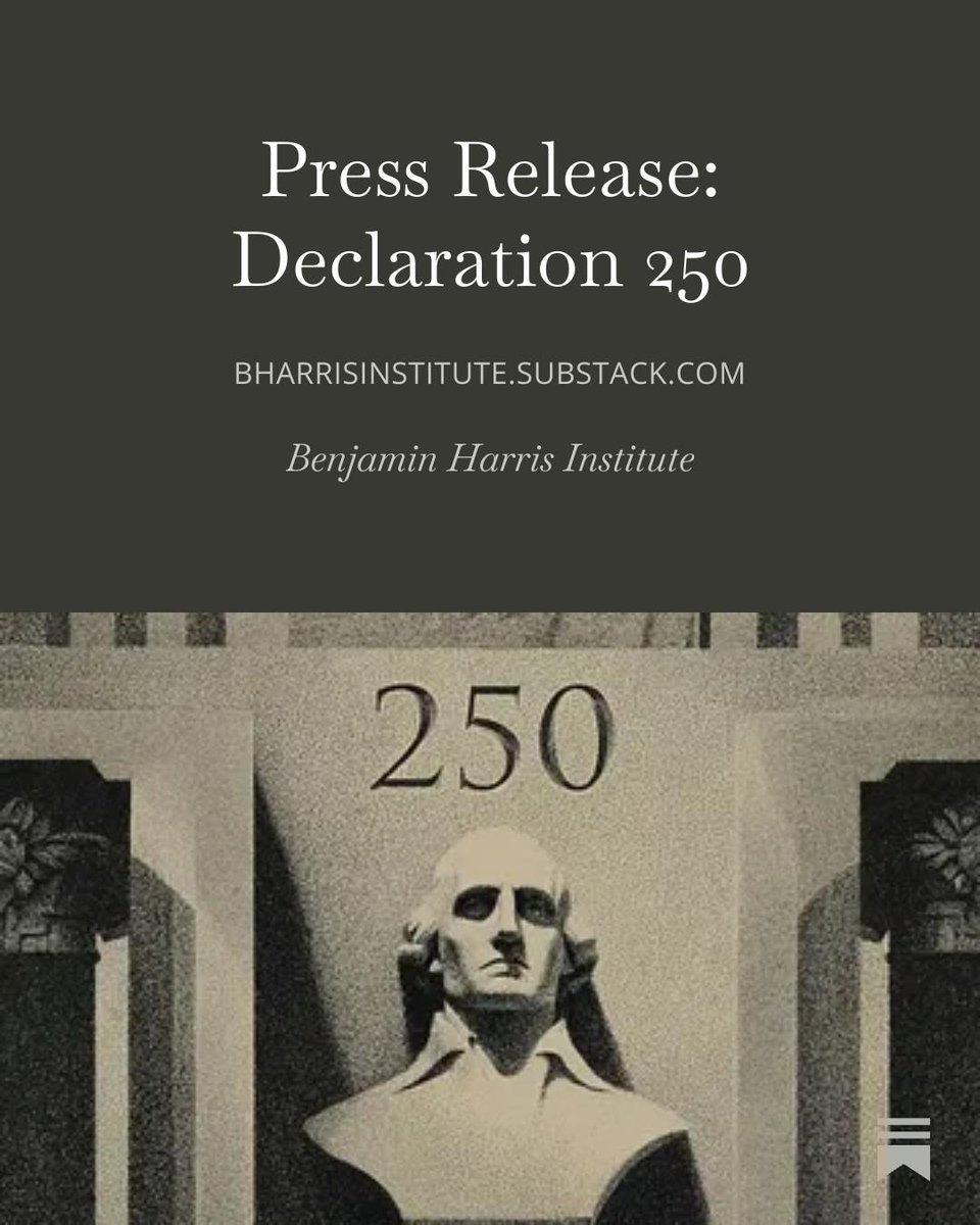 Benjamin Harris Institute tweet media