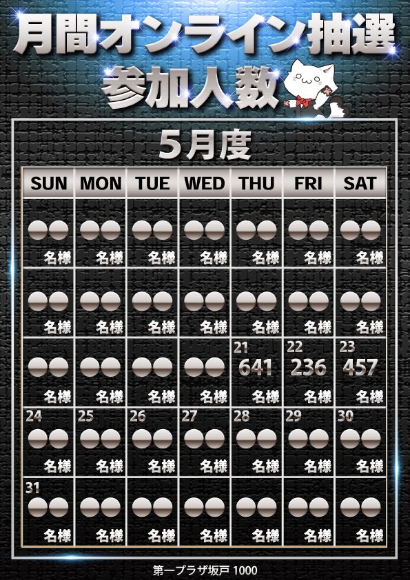 【みたんにさま】専用ページです。 本日のオンライン抽選参加人数の ご案内です🦛 DSサカセン『457名様