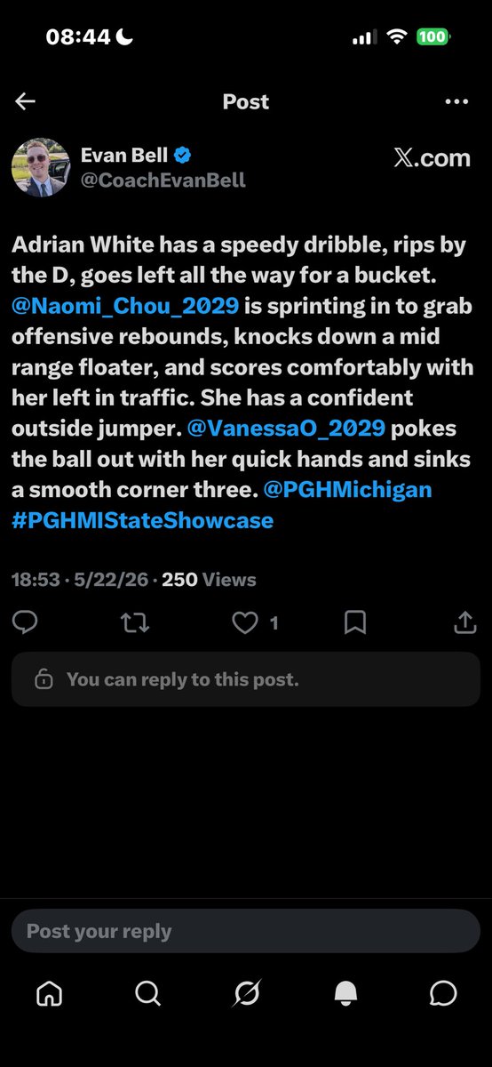 Naomi_Chou_2029's tweet photo. Thank you @CoachEvanBell @pgh_Danyle @PrepGirlsHoops @PGHMichigan @PGHCircuit for a great showcase and a recognition. Excited to play this weekend. https://t.co/e0WKiAs1xH