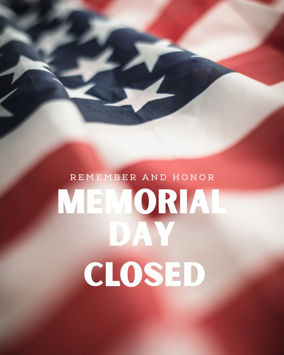 MacBeverage's tweet photo. In honor of Memorial Day this Monday, May 25, 2026 we will be closed.
Remember and Honor.
Have a safe weekend everyone!

#macarthurbeverages #memorialday #memorialdayweekend #rememberandhonor #usa https://t.co/CsfGCifKAk