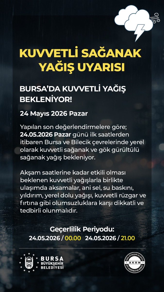 Bursa Büyükşehir Belediyesi tweet media