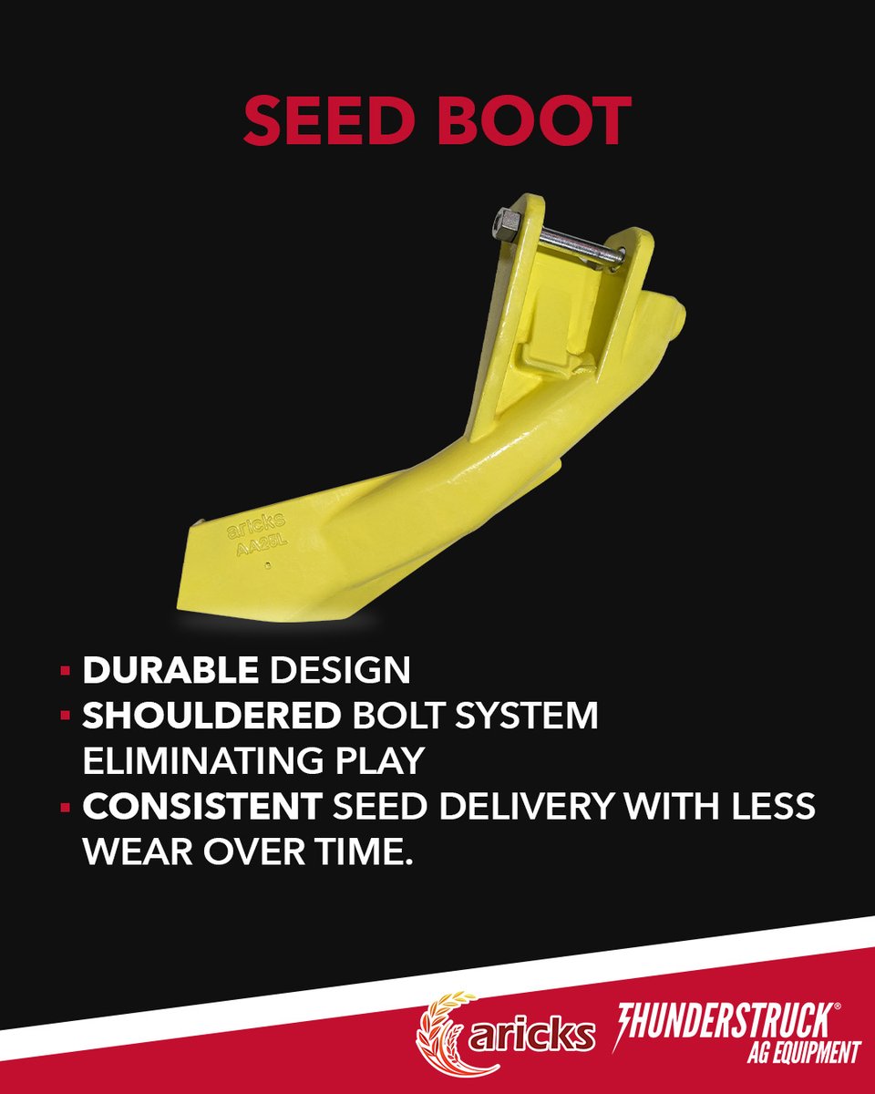 ThunderstruckAg's tweet photo. Replacing parts on a John Deere drill usually comes down to finding something that lasts longer than what came out.

That’s where @AricksUSA does this the best. Built for durability and lower maintenance, they help address some of the common wear points farmers run into during planting.

Check out the carousel above to see how Aricks can help you! 👆