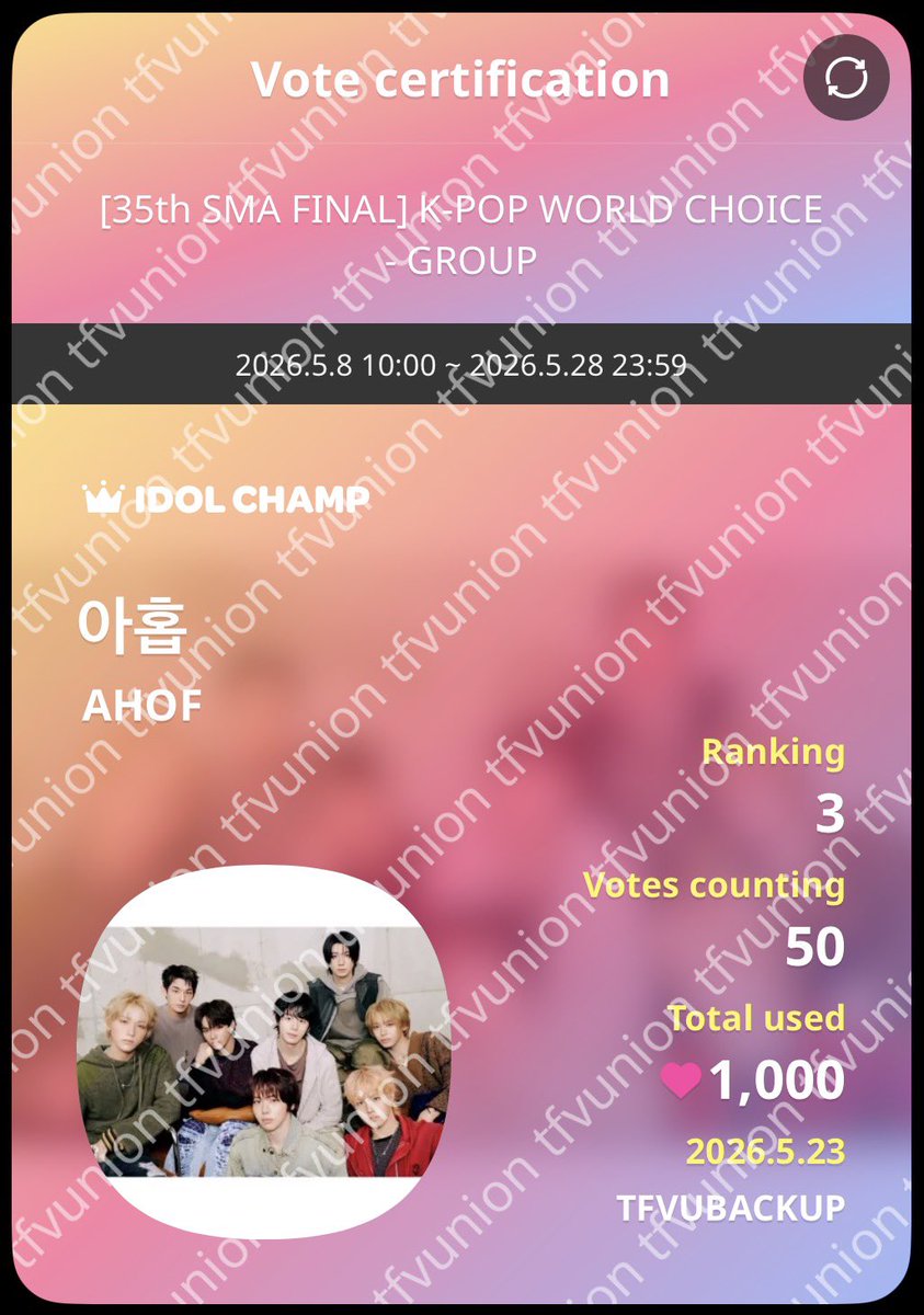 TWICE FAN VOTING UNION tweet media