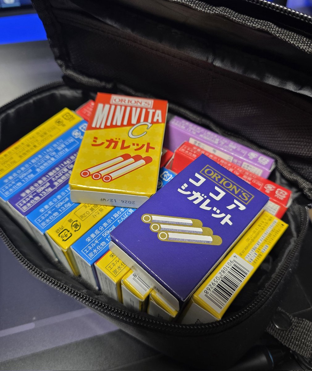 嫌煙家だけどお絵描きするときココアシガレット(末端価格約35円)がある