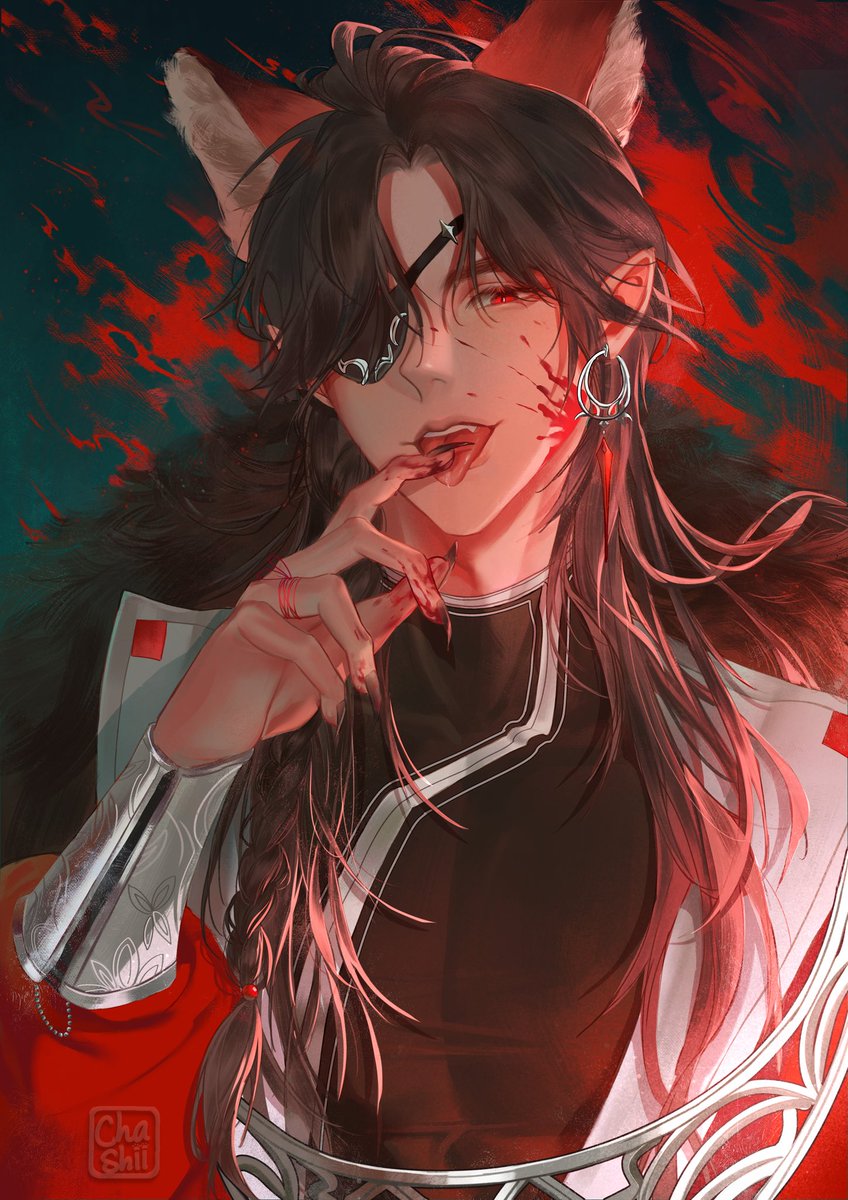 Art that i made for art trades 🫶 #花城#天官赐福#HuaCheng #tgcf