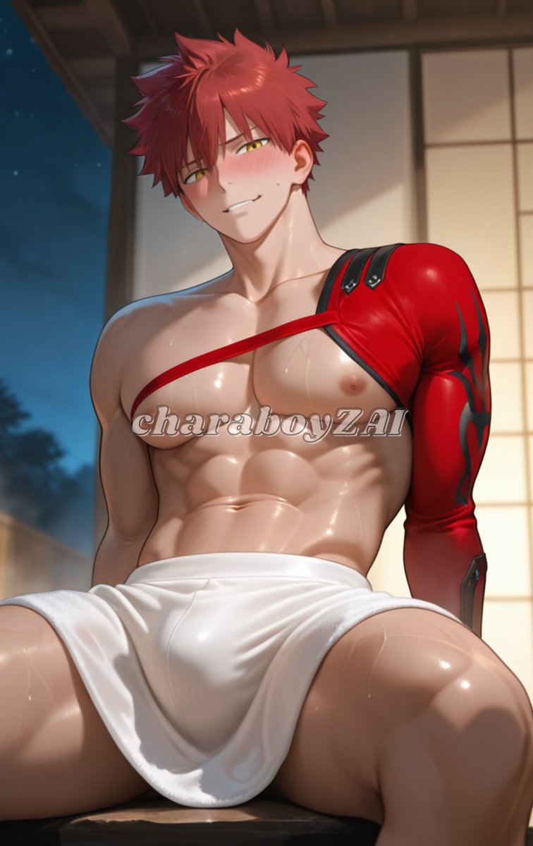 charaboyzai's tweet photo. #SenjiMuramasa🥵💦

( more on my patreon )
#AIart #BL #Gay #NSFW #R18 #Chudai #yaoi #yaoiAI #charaboyzai #FateGrandOrder https://t.co/CmtWctQeNc