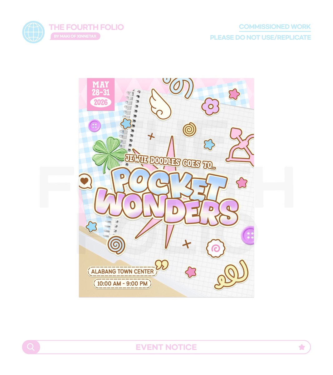 thefourthfolio's tweet photo. ✦ EVENT NOTICE

→ t. 디자인 디자인커미션 커미션 lf client ph commission art artist design designcommission kpop kpopcommission fan fanmade layout digital edit editor graphic designer gfx merch merchandise https://t.co/JyXXT46eVB