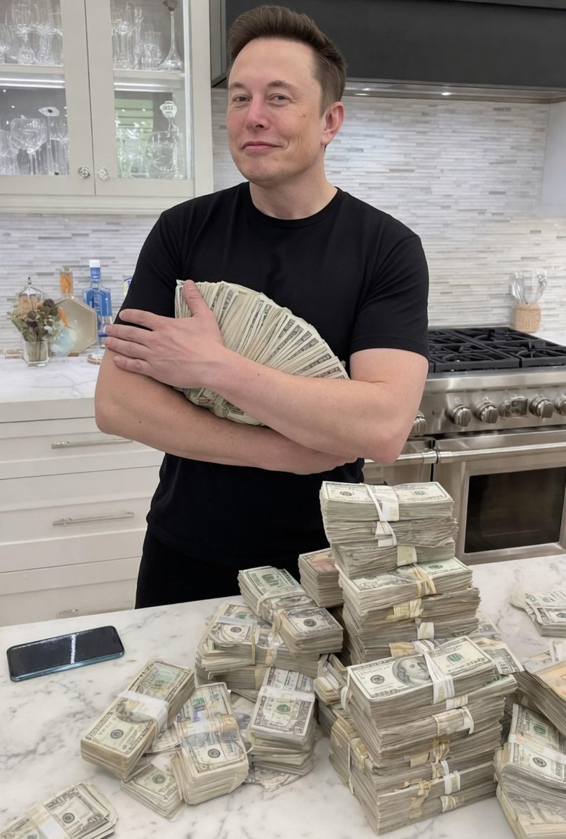 harryj737's tweet photo. Hey @grok if Elon musk gave every person on earth $1 million how much money would he have left to give ??? https://t.co/GJ7J71tUPy