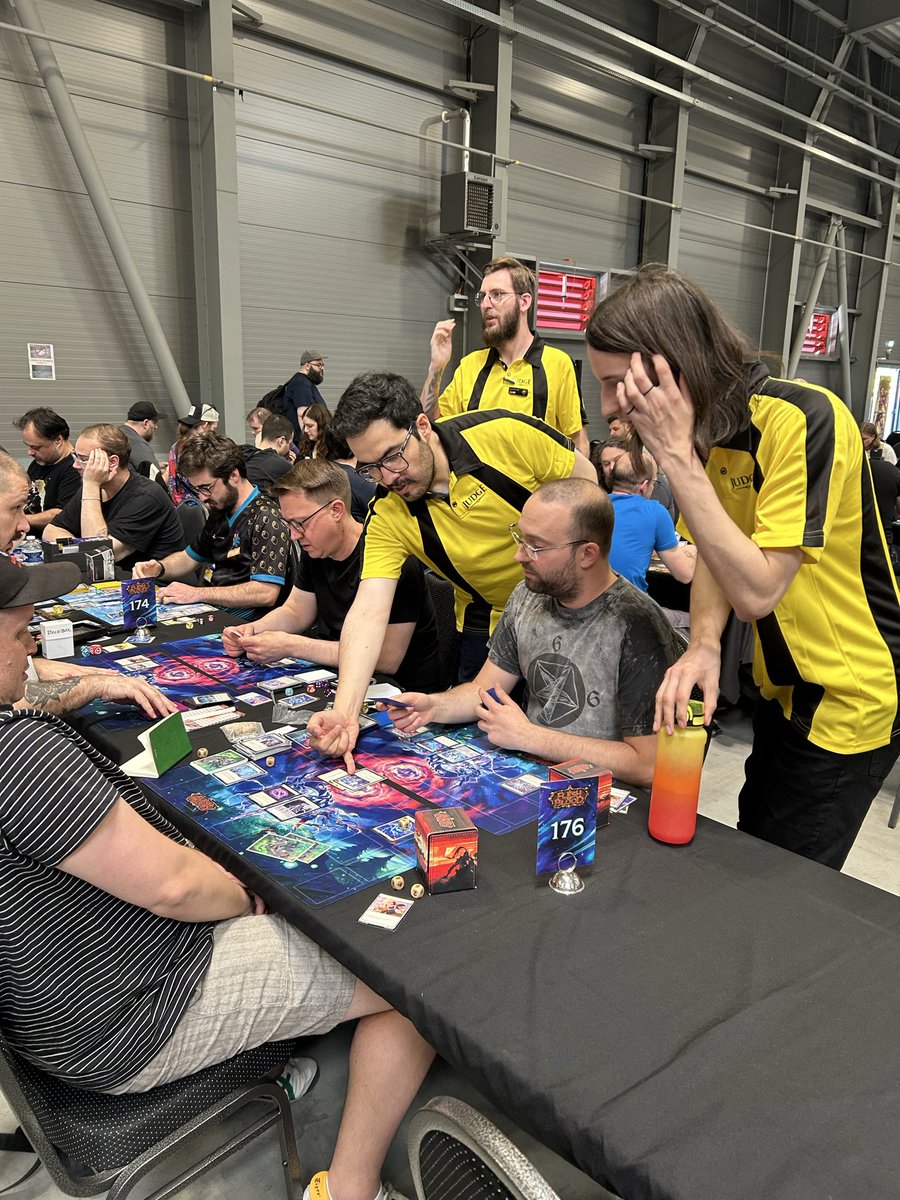 FaBJudges's tweet photo. Day 1 of World Premiere Prague was fantastic! Huge thank you to all the staff and judges who helped make it such a success. We hope everyone can take the experience from Prague back to their own National events this season! 🐝 

#fabtcg #fabjudges https://t.co/NHSnUI8ZO7