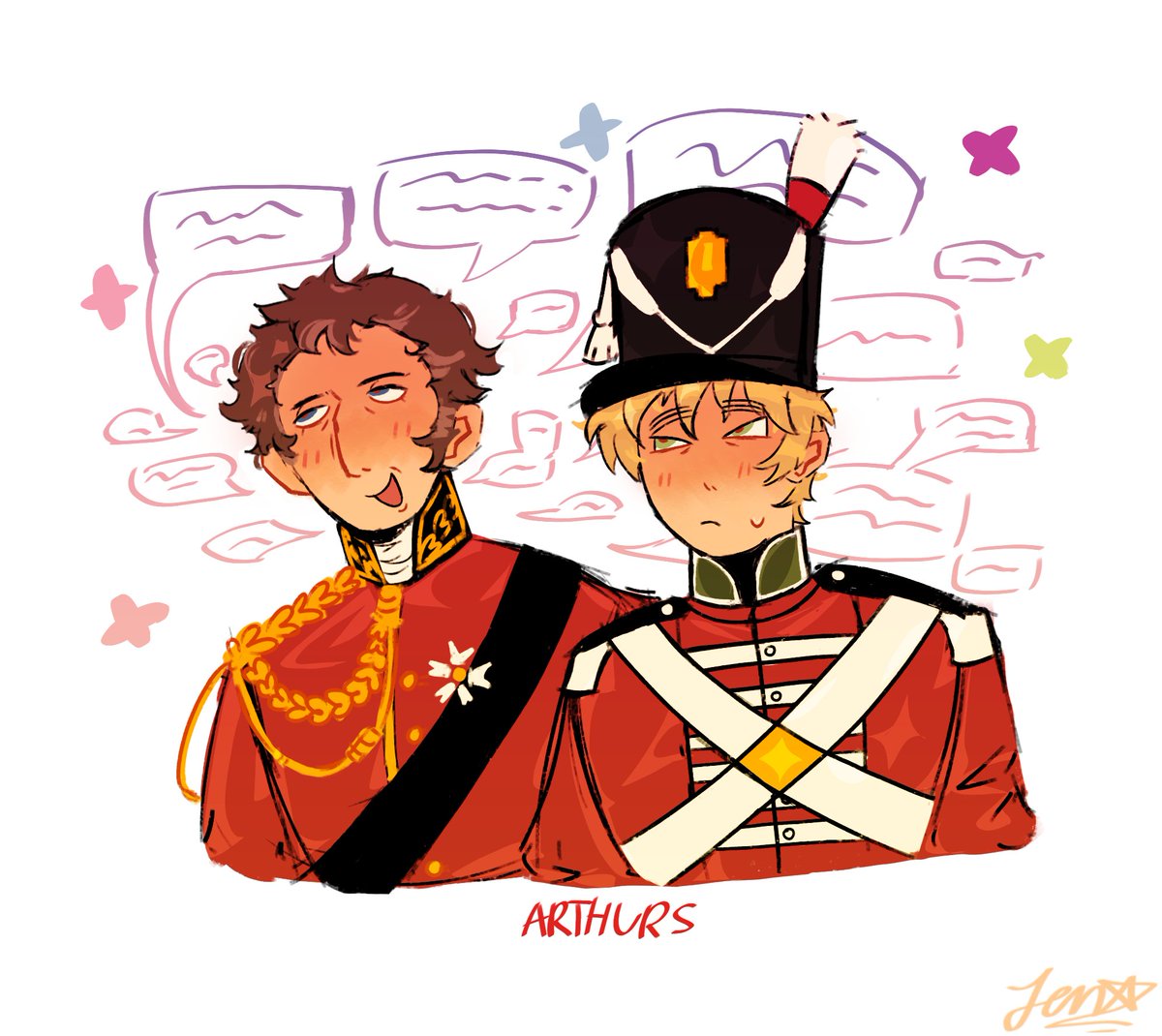 Blazzzzzeeeer's tweet photo. Opposites.. Why there's the two of you?..🇬🇧
#napotwt #arthurwellesley #wellington #aph #hetalia #aphengland https://t.co/S2qLogkA0S