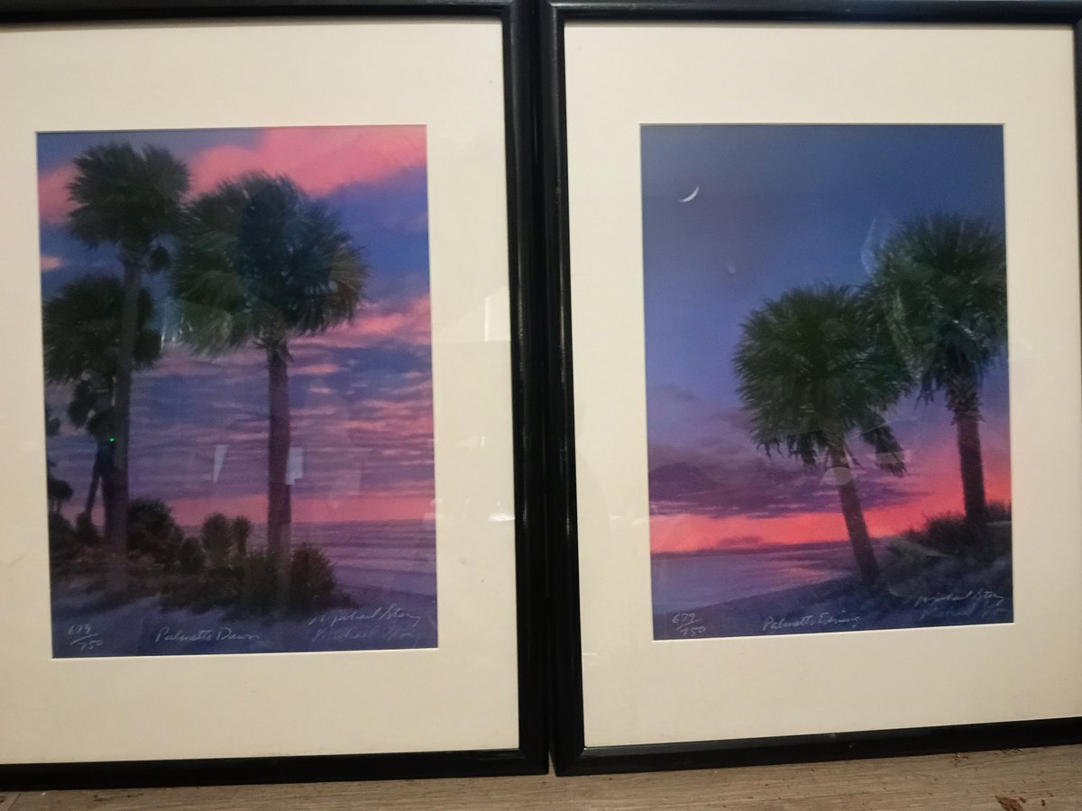 DigiDesignChief's tweet photo. https://t.co/4xJFJ6zjqJ

Michael Story Palmetto Dawn &amp; Evening Hand Signed Framed Art Set Pair 679/750

🌴 Premium Michael Story Coastal Lowcountry Masterpiece Set – "Palmetto Dawn" &amp; "Palmetto Evening" Fine Art Prints
✨ Both Individually Hand-Signed https://t.co/Pq9QPWrP2Y