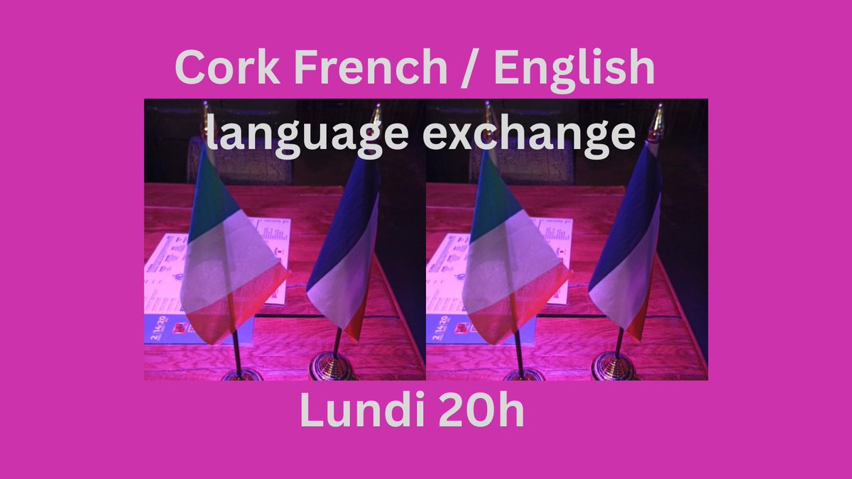 CorkFrench's tweet photo. See you Monday for the weekly Cork French / English language exchange - from 8pm in Rising Sons bar
#CorkFrench https://t.co/Xq046nOdu2
