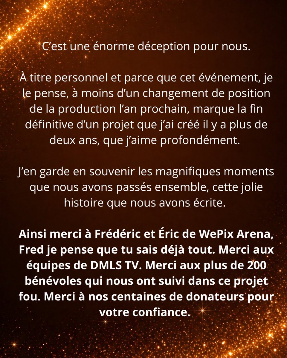 starac_bercy's tweet photo. 🚨‼️COMMUNIQUÉ OFFICIEL ‼️🚨

Le projet Bercy prévu pour le 28/06 est officiellement ANNULÉ. 

Veuillez trouver toutes les informations dans la publication.

Nous vous retrouvons pour un dernier Space ce soir, 

Je vous aime, merci Diane/Briquette
https://t.co/rv4YUBv9Il https://t.co/652LcUQBDY