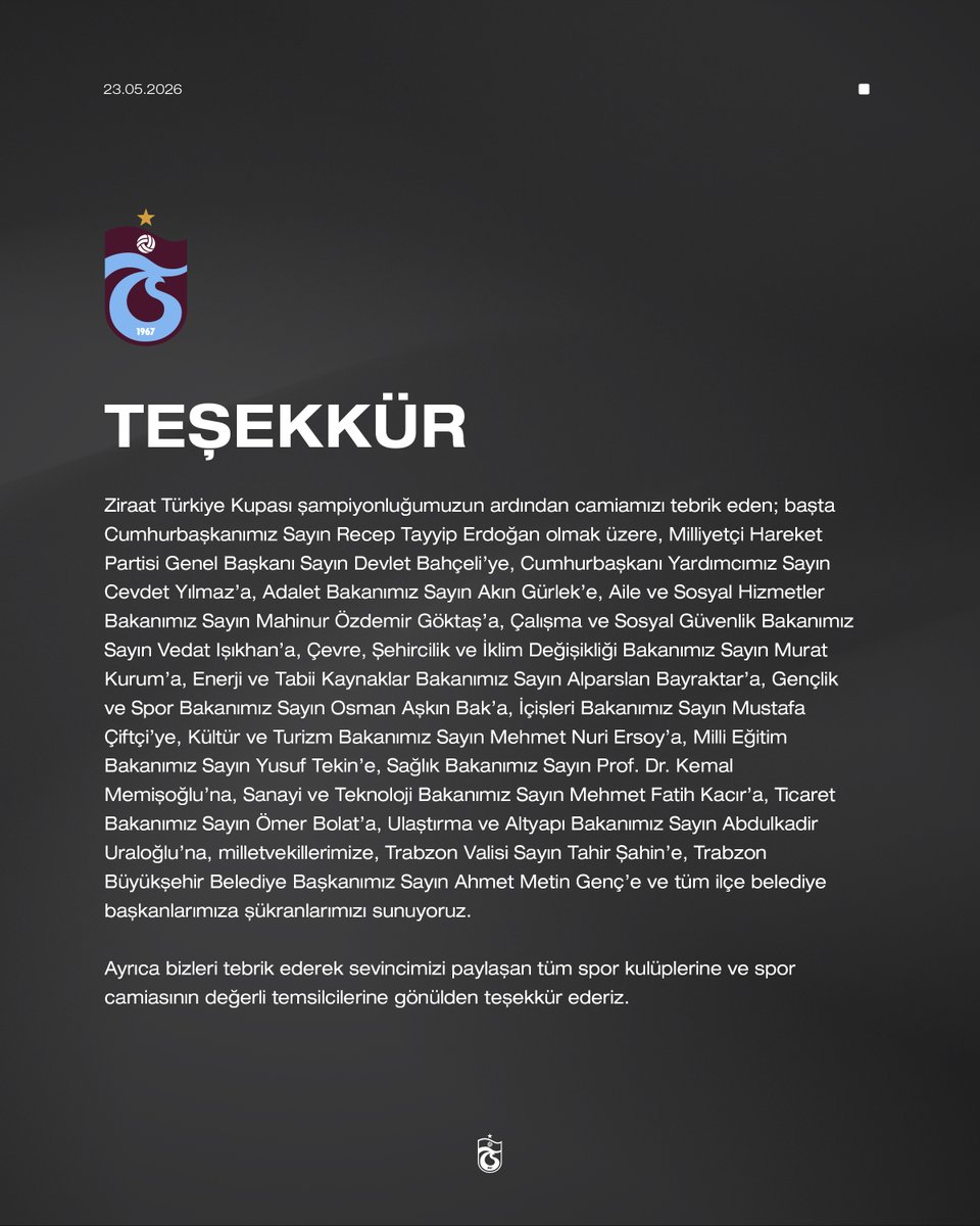 Trabzonspor tweet media