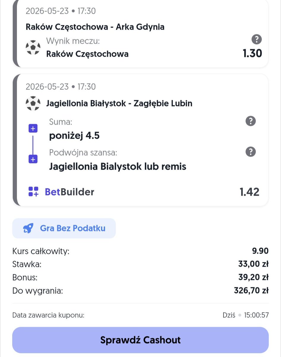 grubytypuje's tweet photo. Dobra bez większych kombinacji walka o 333 PLN w Totalbet

Jak ktoś jeszcze nie ma konta to:
- Załóż konto w Totalbet z linku: https://t.co/zDo6hj4MxC
- Wpłać od 1 PLN do 333 PLN
- 3 pierwsze zakłady możesz zagrać bez ryzyka (każdy po 111 PLN). Zwrot w formie gotówki

Aby zakwalifikować się do promocji należy zagrać AKO7, z kursem min. 7.77 i 1.30 min na zdarzenie