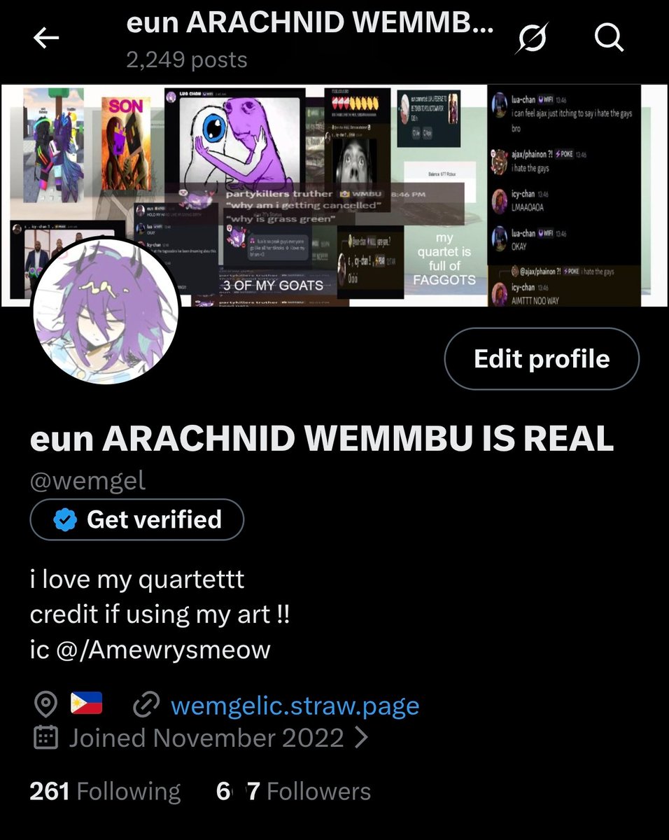 eun ARACHNID WEMMBU IS REAL tweet media