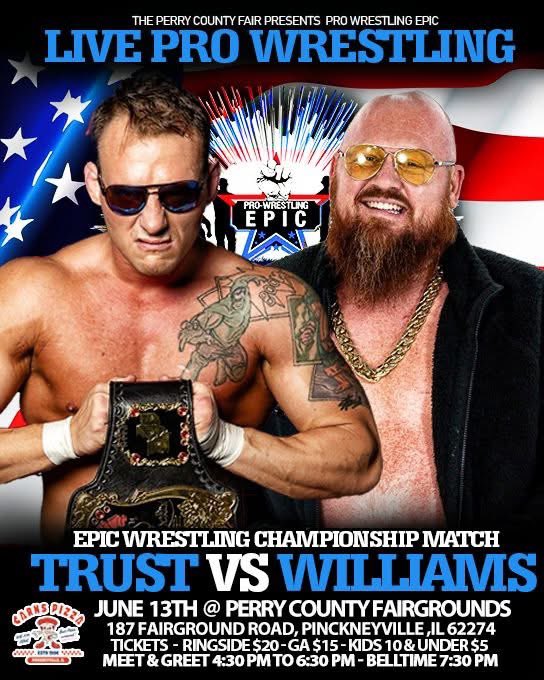 PWEpic's tweet photo. @TheJetBenTrust will defend his Epic Wrestling Championship against @BigNastyGlenn June 13th! Get your tickets now!

https://t.co/ywiYzwNLp4 https://t.co/ftPBTm84Vg