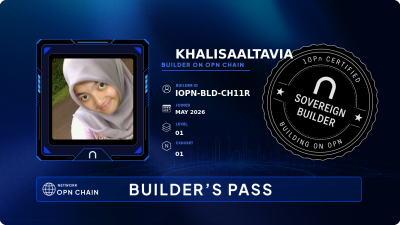 khalisa404's tweet photo. Just claimed my Builder's Pass on @IOPn_io. 🛠️
On OPN Chain, I don't claim what I built. The chain proves it.
Deploying soon.
Accelerate ⋂ https://t.co/WDJTIVYnvB