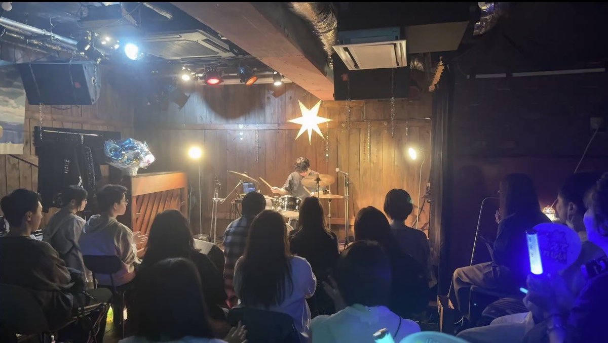 TaiheiDrums's tweet photo. 改めまして、初のファンミお越し頂きありがとうございました！！！！！

今日は涼しかったのに、
１曲目からの盛り上がりで、会場がすぐ暑くなったのびっくりしました🔥✨

また第二回開催できるように頑張りたいと思います💪

#たーちゃんファンミ https://t.co/GOzE4O5fbf
