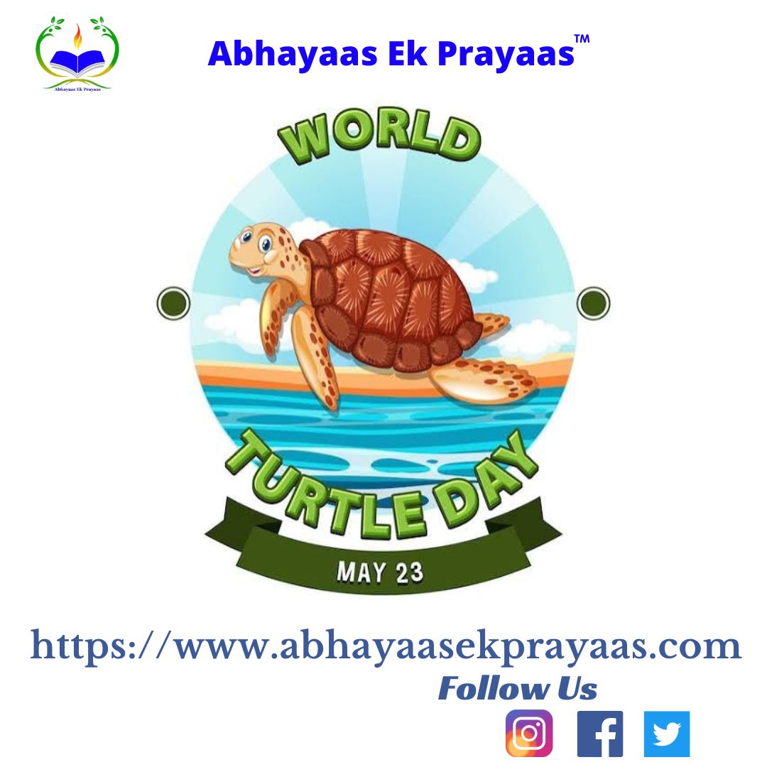 ek_prayaas's tweet photo. "May 23 is #WorldTurtleDay, celebrating turtles & tortoises and raising awareness to protect them. Habitat loss, pollution & illegal trade threaten their survival. Help by reducing plastic, supporting conservation. #SaveTurtles #WildlifeConservation #ProtectHabitats #Nature" https://t.co/wdd4qpAf20