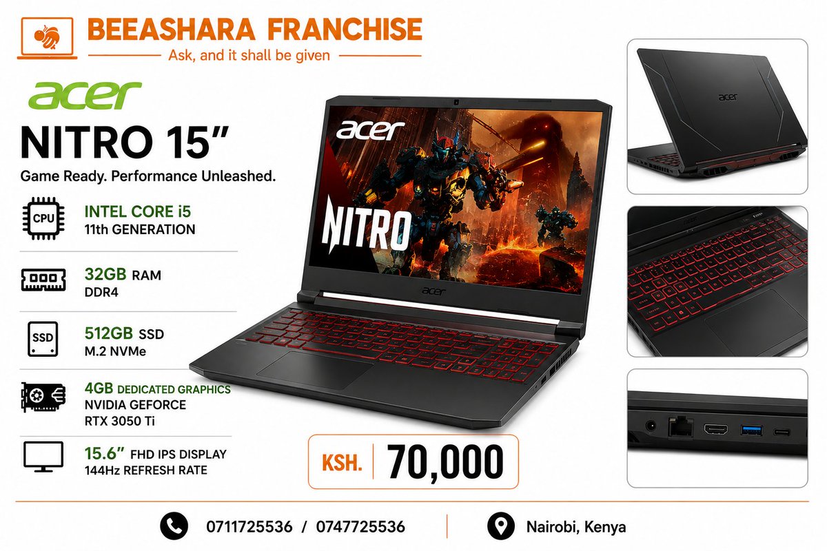 beeashara's tweet photo. Contact: 0711725536 or 0747725536
Location: Dominion expo centre opposite Imenti house along Tom Mboya street 1st floor shop F7.
Warranty: 6 Months
💵Delivery done countrywide.
Terms and conditions apply!
#laptopsforsale #trending  #Nairobi https://t.co/tl1WG83hkV