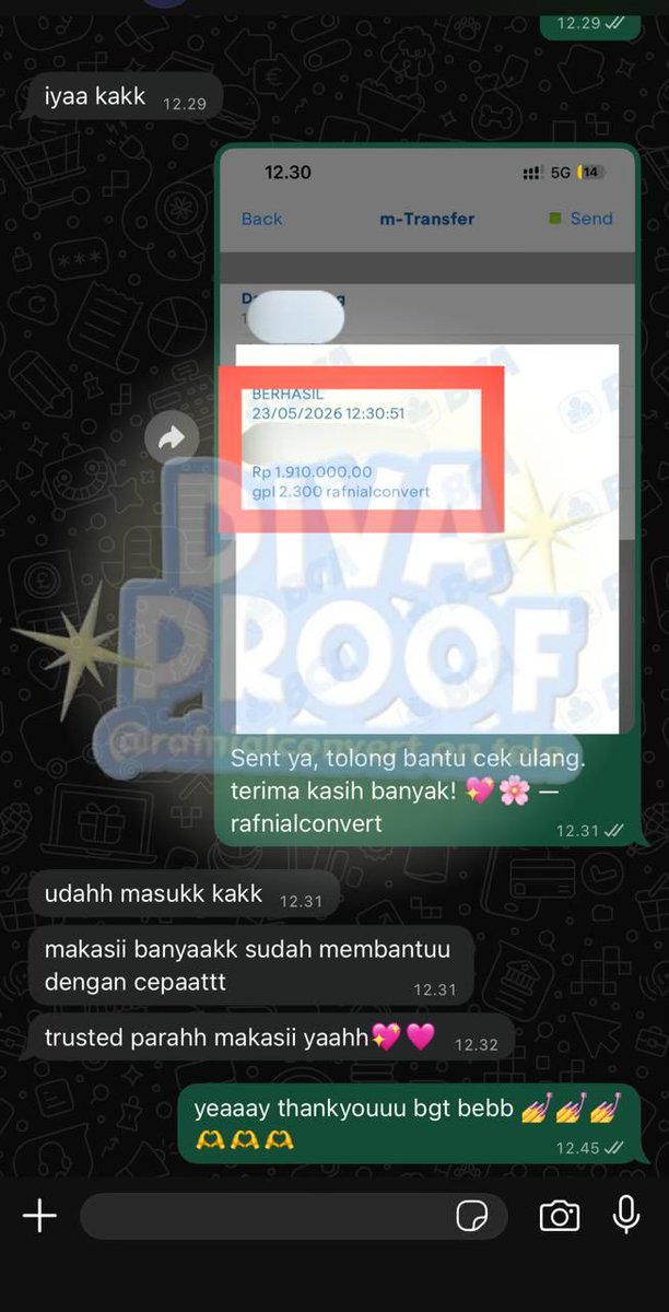 diva — open all transaksi gestun convert pulsa tweet media