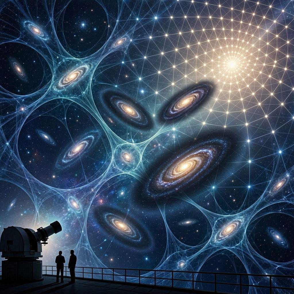 K1G11F106_dx's tweet photo. "Humankind has yet to unravel even 1% of the true nature of dark matter and dark energy, which make up 95% of the universe."
#AI #ASI #AGI #robot #CyberPhysicalSystems #singularity #QuantumComputing #NeuralArchitecture #SelfEvolvingAI #OpticalComputing #PredictiveAnalytics https://t.co/u11EHbVoO6