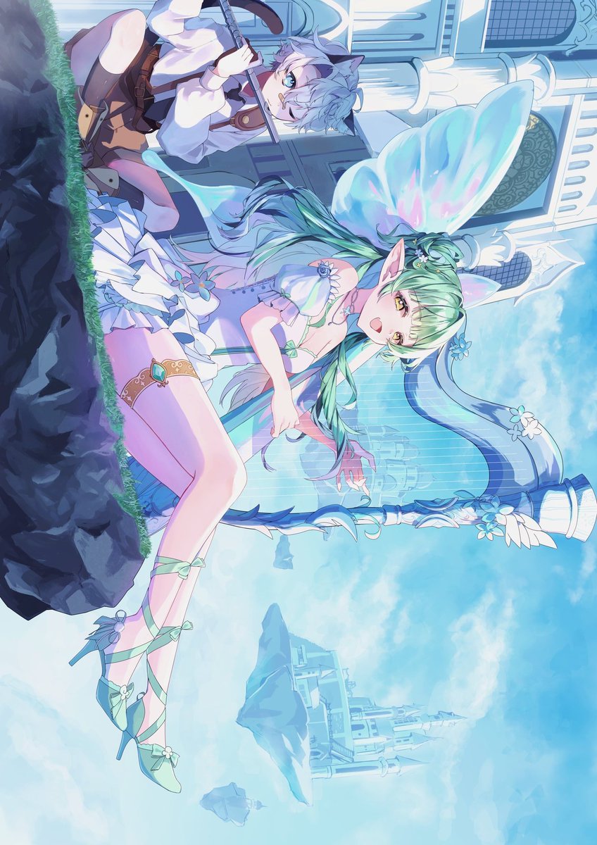 kot_ars_6's tweet photo. ※横にして見てね
天空の歌姫！   #oc https://t.co/U2N6tGjATk