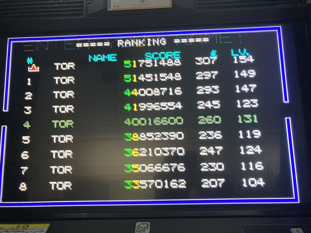 aza_plan's tweet photo. 平安京エイリアン3671 exA
4,000万が本日の最高得点。
#平安京エイリアン3671
#exA
#ゲーム中部 https://t.co/yezd5TKKl3