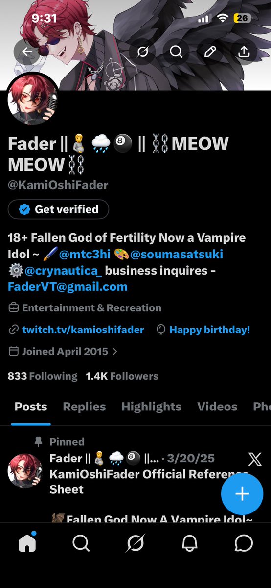 Fader ||🫄🌧️🎱 || ⛓️MEOW MEOW⛓️ tweet media