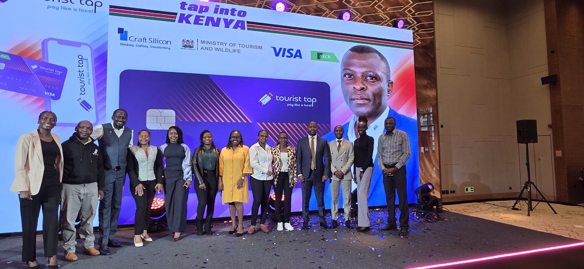 TukNetwork's tweet photo. During the launch of Tourist Tap,a @Visa supported digital payment platform for foreign and domestic tourists enabling cross currency fare payment to Tuk Tuk Drivers and other MSMEs.Thank you CS.Rebecca Miano, EGH,@rebecca_miano @CraftSiliconKE @DrErickRutto @kenya_chamber https://t.co/yKk1w2MOcr