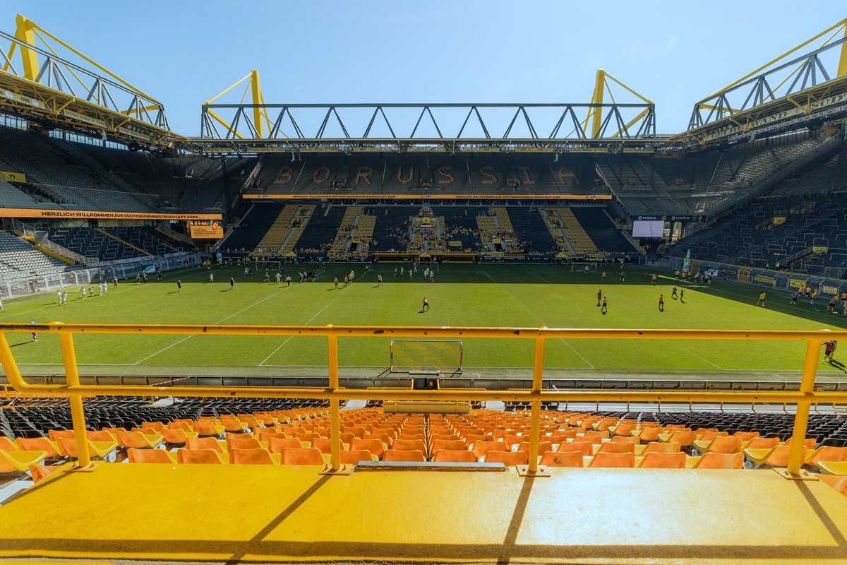 BVB_Fanb's tweet photo. Südtribünenmeisterschaft 2026

🏆 Westfalen Union hat sich im Finale mit 5:4 nach Neunmeterschießen gegen THE UNITY durchgesetzt und darf sich Südtribünenmeister 2026 nennen!

🥉 Dritter wurden die BVB Fans Steinfurt.

👏 Wir gratulieren zum erfolgreichen Turnier! https://t.co/uP4WqbC88N