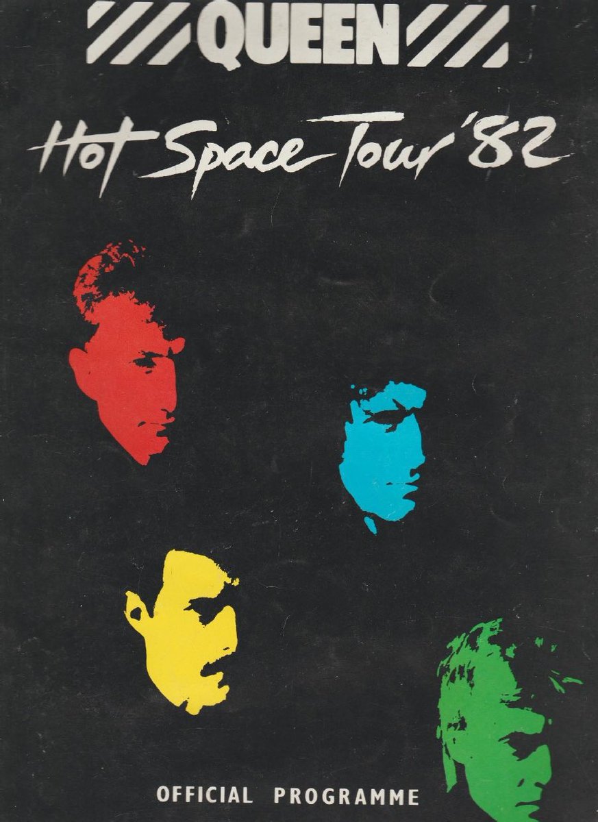 Captain_Concert's tweet photo. @FOGHAT @QueenWillRock with Freddie! Hot Space tour. Opener was Billy Squier who was huge at the time. Kemper Arena, Kansas City, 1982. I was a freshman in college at @Mizzou, spontaneous roadtrip. Incredible. Still have my stub and program. @DrBrianMay @OfficialRMT @JohnRDeacon @KSHE95 https://t.co/akY7MD3cwA