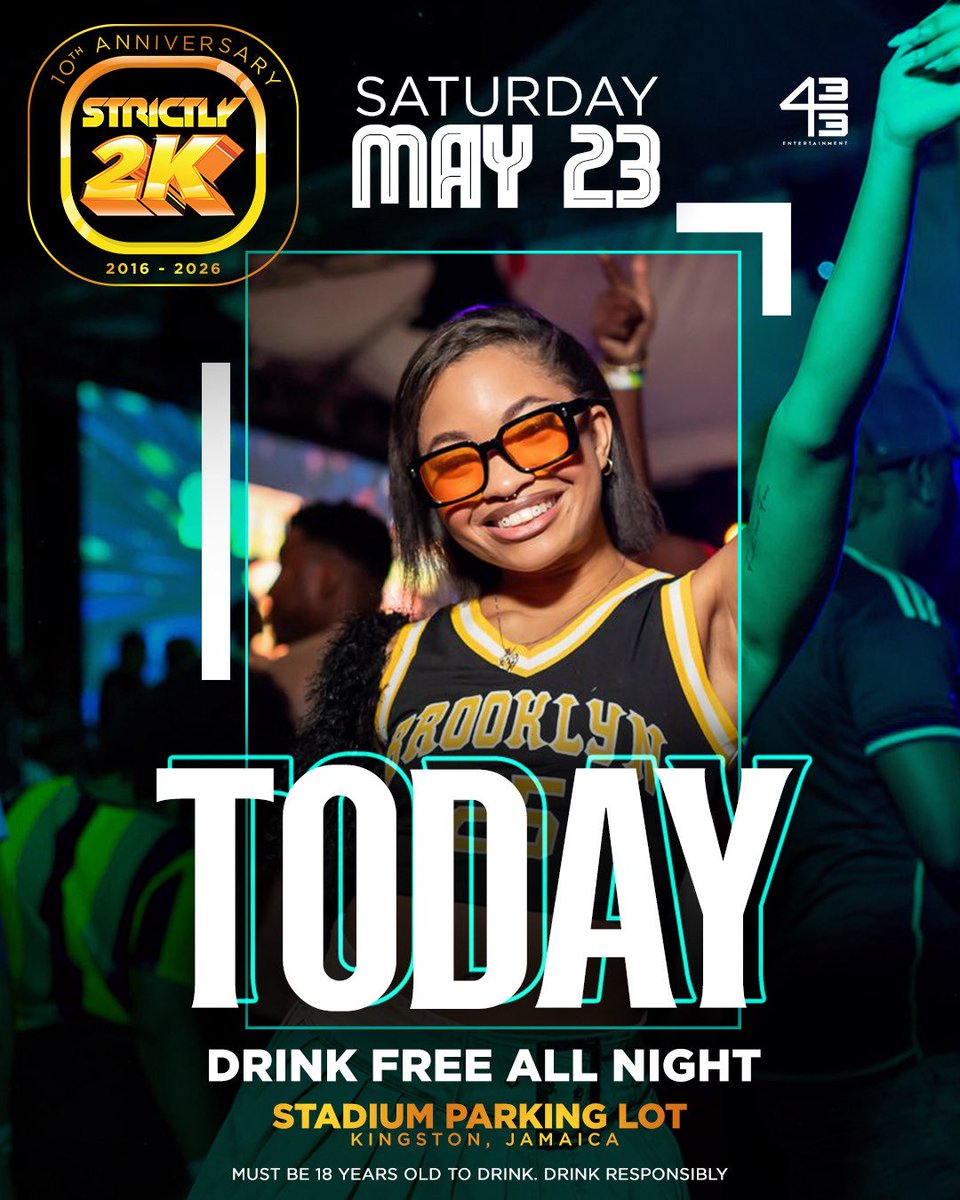 strictly2kfest's tweet photo. TODAY is STRICTLY 2K!

Drink free all night!

Get your tickets now:
🔹https://t.co/IuBY4mjJ16
🗓️Sat May 23, 2026
📍Stadium Parking Lot, Kingston
⚽ Click the link in our bio to start the ball game!

#Strictly2k #StrictlyJersey #S2K10 #BestOf2000s #Best2010s https://t.co/inVXxAjJ92