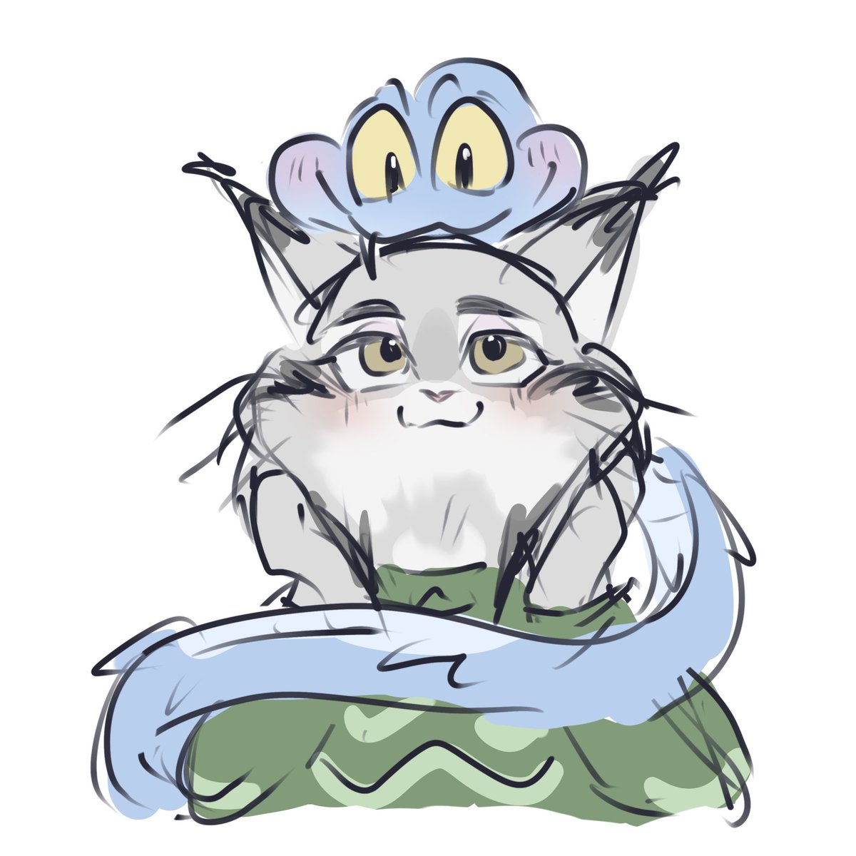sa_yu0001's tweet photo. 校外学習から帰ってきましたー！！自由時間に描いた🐱🐍 https://t.co/yJgiE8UHiq