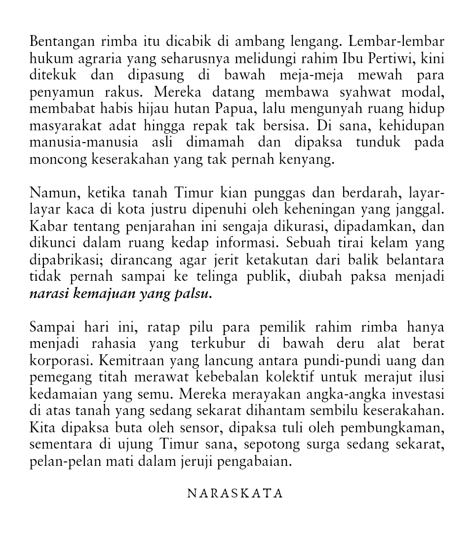wicaksara's tweet photo. Sepotong Surga di Tangan Penyamun. #naraskata https://t.co/fwnk5OobdP