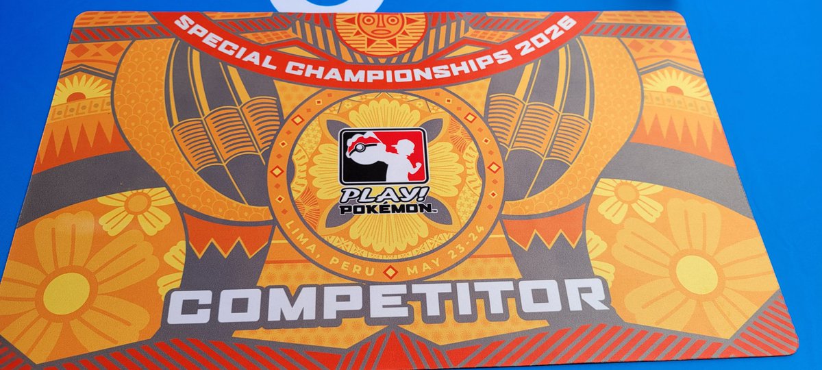 Stevo8991's tweet photo. Playmat for the Special Championship in Lima is sick! https://t.co/FwReySSXCS