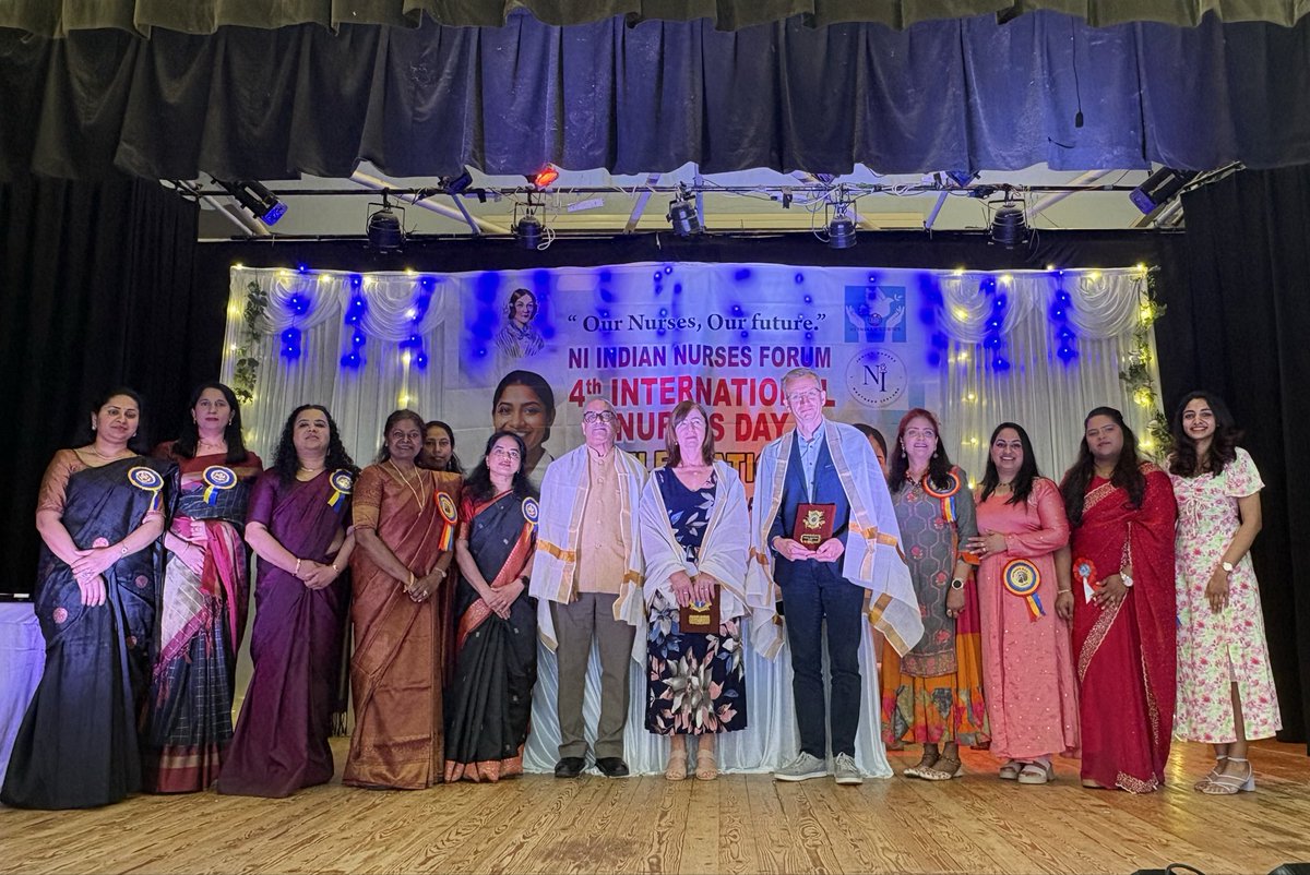 BrianKingston's tweet photo. A great honour to be invited to speak at the International Nurses Day Celebration of 𝐍𝐈 𝐈𝐧𝐝𝐢𝐚𝐧 𝐍𝐮𝐫𝐬𝐞𝐬 𝐅𝐨𝐫𝐮𝐦 along with Rama Krishna, Acting Consul General for India in Northern Ireland and Linda Kelly, Chief Exec of NIPEC.
Also to enjoy their cultural programme https://t.co/G4O0SAowOf